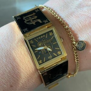 L.A.M.B. Timepiece RARE black tile watch in EUC collectible